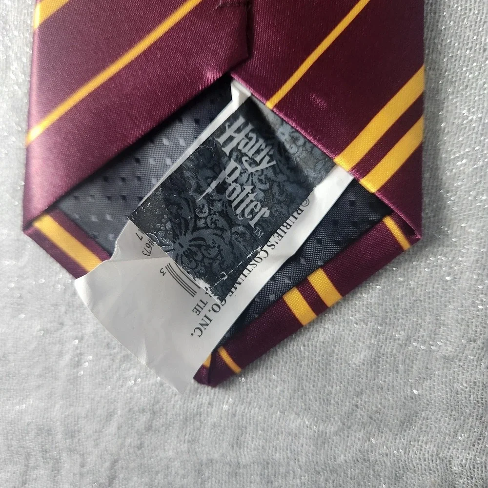 Harry Potter‎ Gryffindor Tie Rubies Costume Co Burgundy Gold Striped Hogwarts